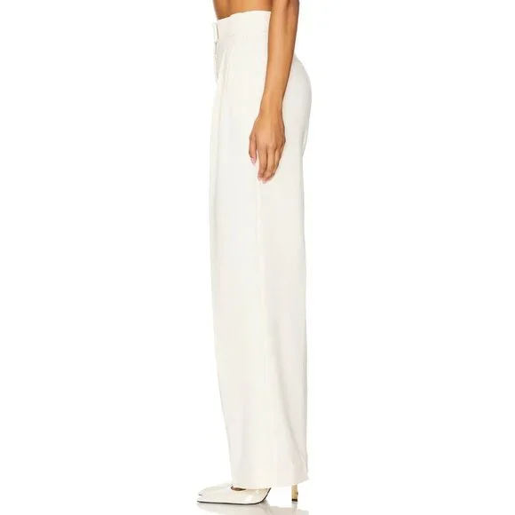 Shona Joy Irena High Waisted Tailored Pants Rice Cream